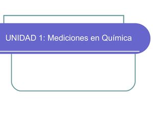 Mediciones En Quimica
