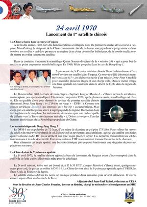 24 Avril 1970 Satellite Chinois