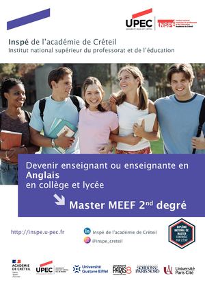 Calaméo - Plaquette Master Meef 2 Anglais 24 25