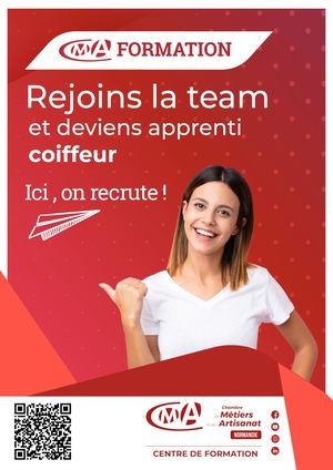 Coiffure - Affiche Artisans - Recrutement