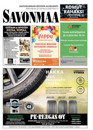 Savonmaa 17 24.4.2024