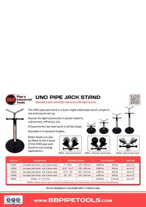 Uno Pipe Jack Stand Outside USA