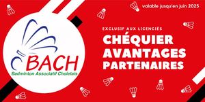 Chéquier Avantages Partenaires du BACH