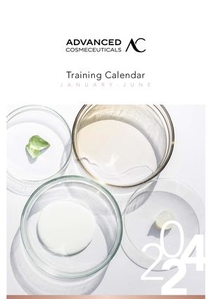 ACSG Training Calendar Jan-Jun 2024