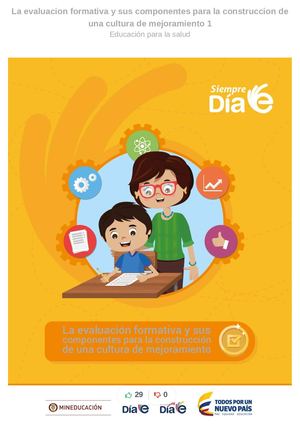 La Evaluación Formativa Y Sus Componentes Para La Construcción De Una Cultura De Mejoramiento