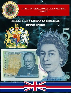 Billete De 5 Libras Esterlinas De Inglaterra Museo Internacional De La Moneda