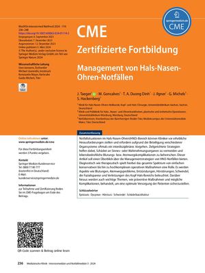 12 Management Von Hals Nasen Ohren Notfällen