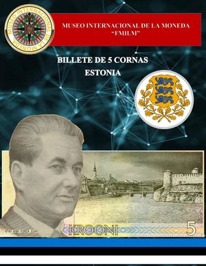 Billete De 5 Coronas De Estonia Museo Internacional De La Moneda