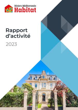 Rapport Activité 2023 Béziers Méditerranée Habitat