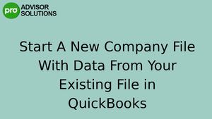 A Quick Guide To Fix Quick Books Company File Error
