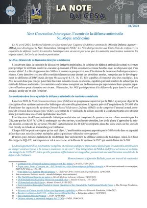 LA NOTE DU CESA N°555