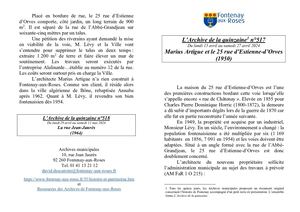 AMFAR A15 517 - Marius Artigue et le 25 rue d' Estienne-d'Orves 1950