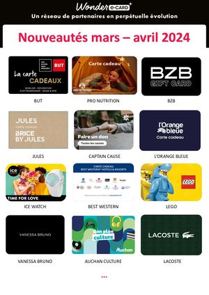 Enseignes Partenaires Wonder E Card 260923