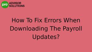 Easy Steps To Fix Quick Books Error Code Ps077