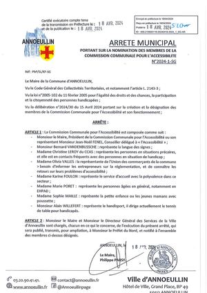 Commission Accessibilités