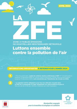 Document d'information sur La ZFE de Montpellier Méditerranée Métropole