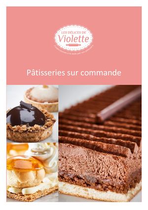 Book Patisserie Délices De Violette Complet