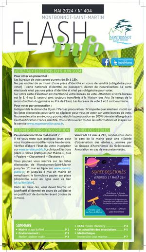 Flash info n°404 mai 2024