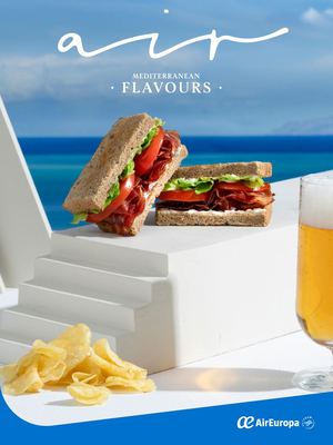 AIR EUROPA BISTRO MENU APRIL 2024