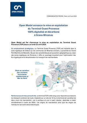 Mise En Exploitation Terminal Ouest Provence