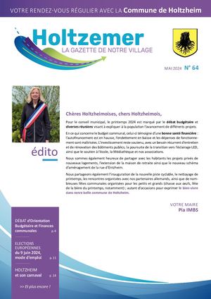 Gazette HOLTZHEIM N° 64 MAI 2024