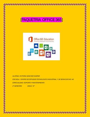 Paqueteria Office  365