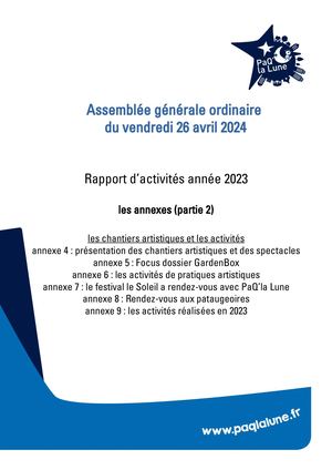 PaQ'la Lune Rapport Activités 2023 Annexes Partie 2