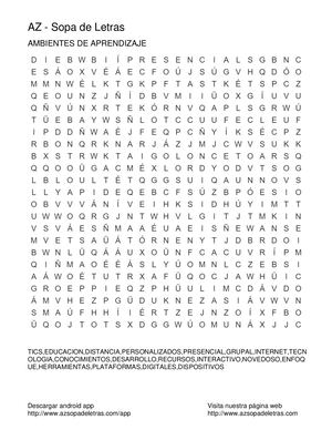 sopa de letras