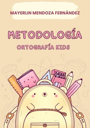 Copia De Documento A4 Portada Propuesta De Proyecto Infantil Ilustrado Amarillo Claro