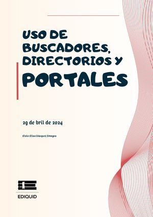 Buscadores, directorios y portales