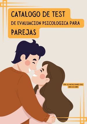 Catalogo De Escalas De Evaluacion Psicologica En Parejas