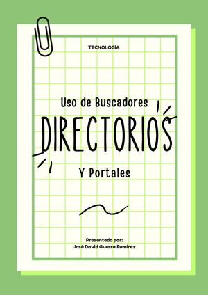 Buscadores, Directorios, y Portales