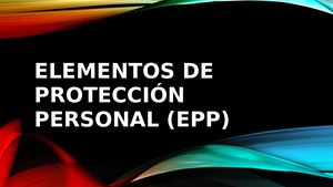 Elementos De Protección Personal (Epp)
