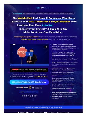 World's First True Auto Chat Gpt Website Publisher