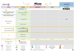 Menus Du 6 Mai Au 5 Juillet 2024