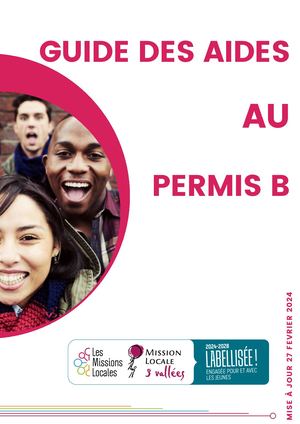 Guide Des Aides Au Permis