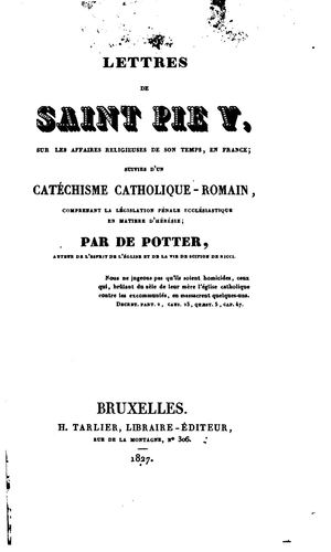 108 LEO Lettres De M De Saint Pie V