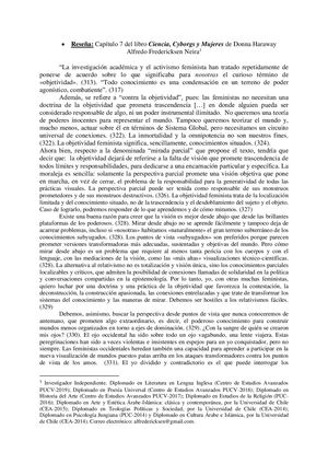 Reseña Capítulo 7 Del Libro Ciencia, Cyborgs Y Mujeres De Donna Haraway