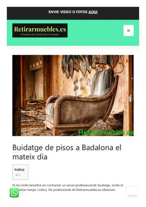 Buidatge Pisos A Badalona ▶ Recollida De Mobles I Andròmines