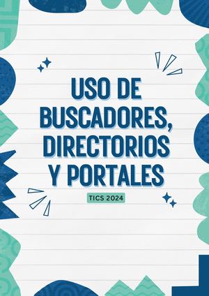 Uso de Buscadores, Directorios Y Portales
