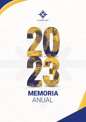 Memoria 2023 Alianza ONG