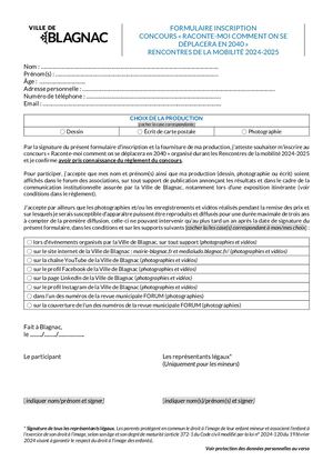 Formulaire Inscription Concours Raconte Moi