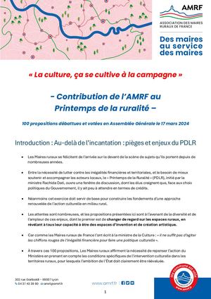 Contribution Amrf Pdlr - Mars 2024