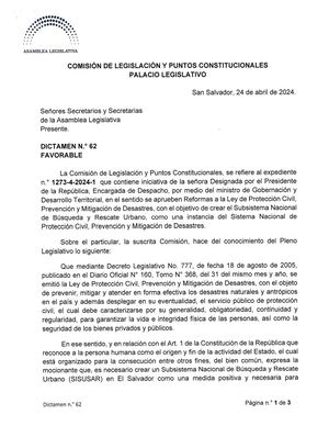 Reforma - Ley de Protección Civil