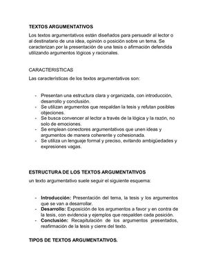 Textos Argumentativos