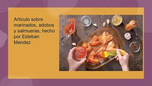 Marinados Adobos Y Salmueras