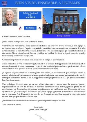 Bulletin N°24 Mai 2024
