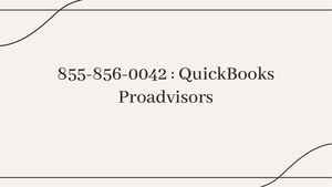 855-856-0042 : QuickBooks Proadvisors