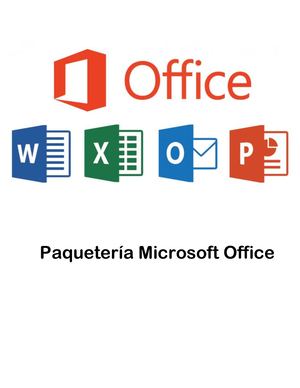 Paquetería Microsoft Office