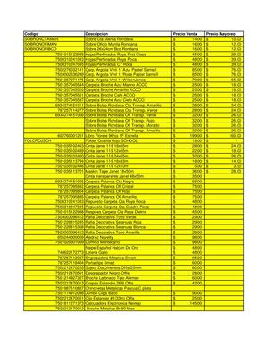 Catalogo "Papelería colorín"